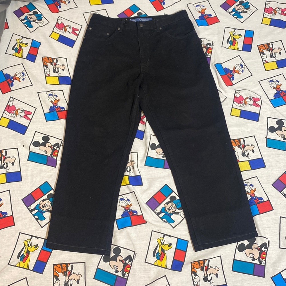 90s High Sierra Black Jeans